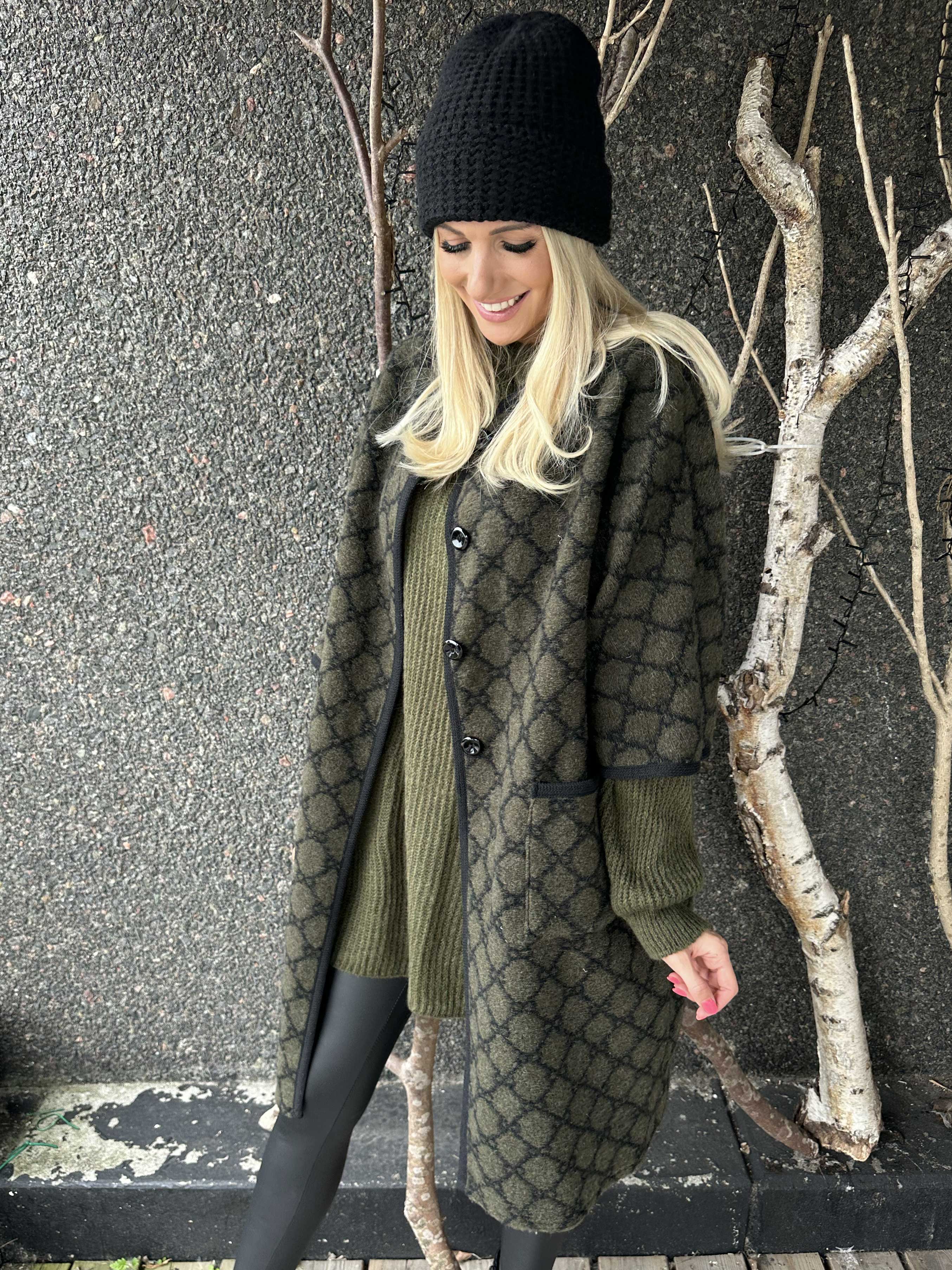 Arianna - Mønstret frakke